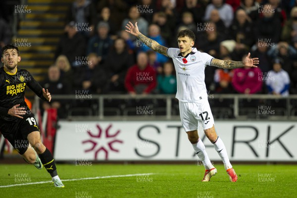 051122 - Swansea City v Wigan Athletic - Sky Bet Championship - Jamie Paterson of Swansea City in action