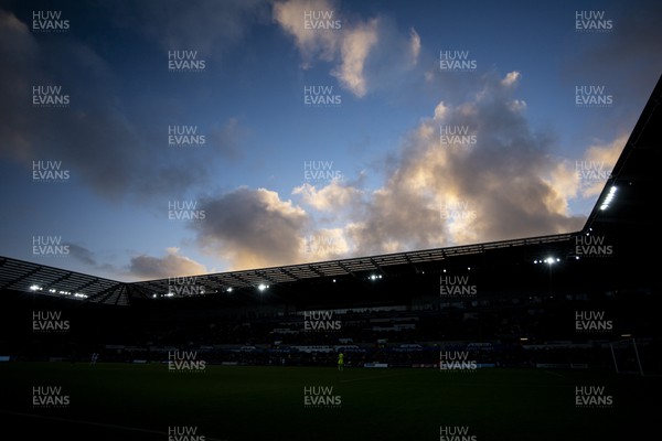 051122 - Swansea City v Wigan Athletic - Sky Bet Championship - A general view of the Swanseacom Stadium during the second half