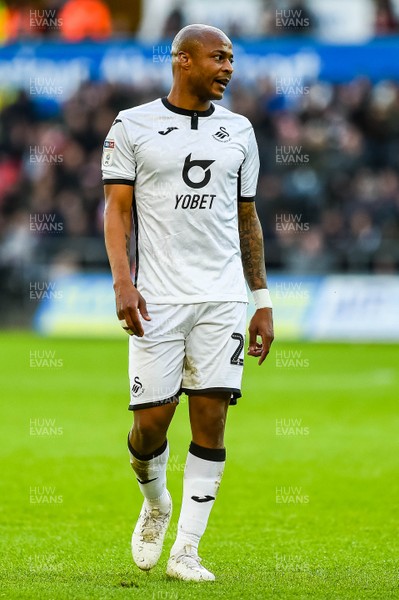 180120 - Swansea City v Wigan Athletic, SkyBet Championship - Andre Ayew of Swansea City