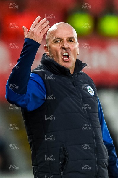 180120 - Swansea City v Wigan Athletic, SkyBet Championship - Wigan Manager, Paul Cook reacts 