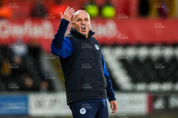 180120 - Swansea City v Wigan Athletic, SkyBet Championship - Wigan Manager, Paul Cook reacts 