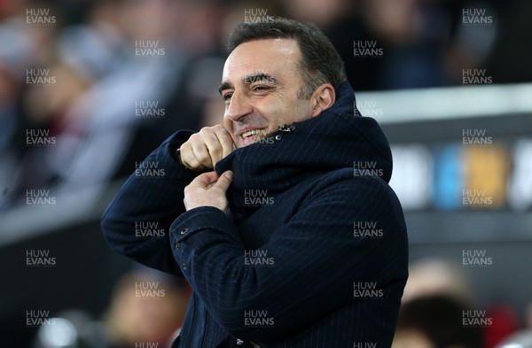 170118 - Swansea City v Wolverhampton Wanderers - FA Cup Replay - Swansea Manager Carlos Carvalhal