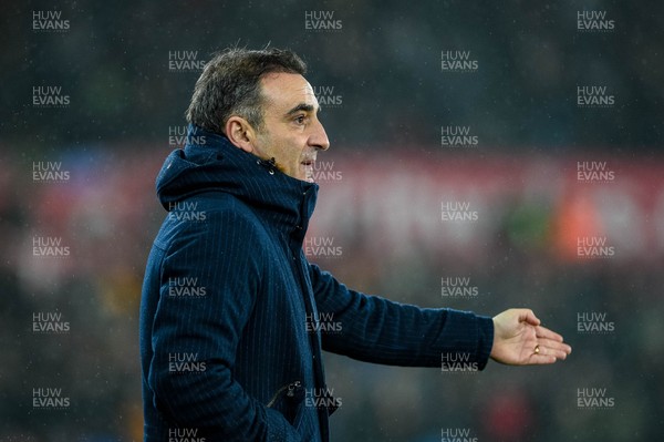 170118 - Swansea City v Wolverhampton Wonderers, FA CUP Replay -  Swansea Manager Carlos Carvalhal 