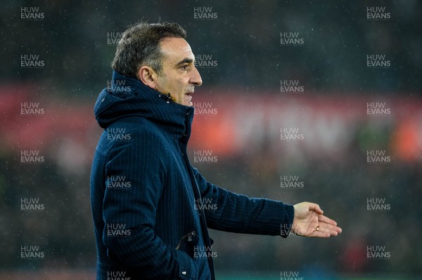 170118 - Swansea City v Wolverhampton Wonderers, FA CUP Replay -  Swansea Manager Carlos Carvalhal 