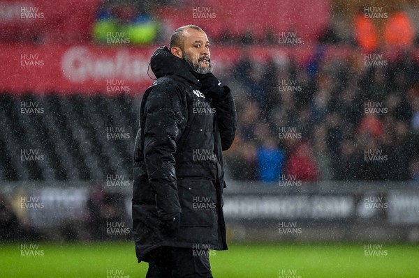 170118 - Swansea City v Wolverhampton Wonderers, FA CUP Replay - Wolves Manager Nuno 