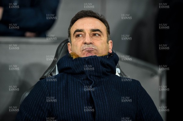 170118 - Swansea City v Wolverhampton Wonderers, FA CUP Replay -Swansea Manager Carlos Carvalhal 