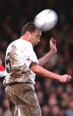 010203 - Swansea City v Wrexham - Third Division - Swansea's Jason Smith clears a high ball