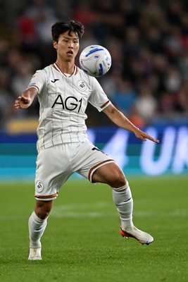 050926 - Swansea City v Wrexham - Sky Bet Championship - Eom Ji-Sung of Swansea City