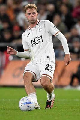 050926 - Swansea City v Wrexham - Sky Bet Championship - Stephen Welsh of Swansea City