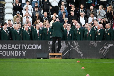 050926 - Swansea City v Wrexham - Sky Bet Championship - Choir performance before the match
