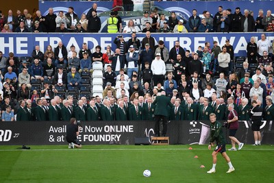 050926 - Swansea City v Wrexham - Sky Bet Championship - Choir performance before the match