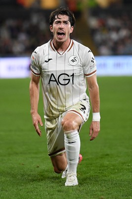 050926 - Swansea City v Wrexham - Sky Bet Championship - Josh Key of Swansea City