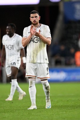050926 - Swansea City v Wrexham - Sky Bet Championship - Zan Vipotnik of Swansea City at full time