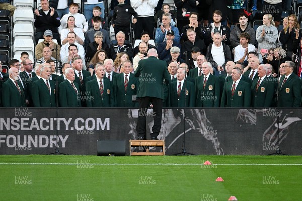 050926 - Swansea City v Wrexham - Sky Bet Championship - Choir performance before the match