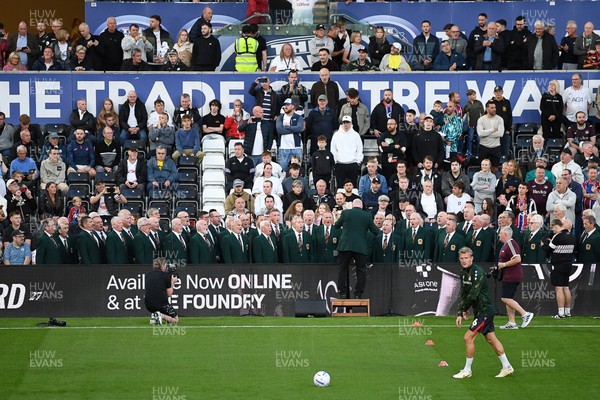 050926 - Swansea City v Wrexham - Sky Bet Championship - Choir performance before the match