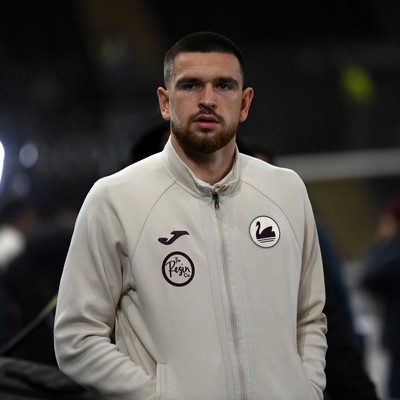 191225 - Swansea City v Wrexham - Sky Bet Championship - Zan Vipotnik of Swansea City arrives at the stadium