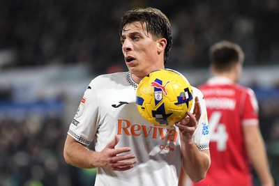 191225 - Swansea City v Wrexham - Sky Bet Championship - Goncalo Franco of Swansea City