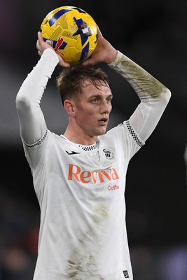 191225 - Swansea City v Wrexham - Sky Bet Championship - Ethan Galbraith of Swansea City