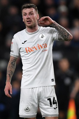 191225 - Swansea City v Wrexham - Sky Bet Championship - Josh Tymon of Swansea City