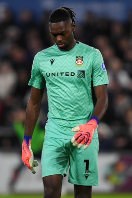 191225 - Swansea City v Wrexham - Sky Bet Championship - Dejected Arthur Okonkwo of Wrexham
