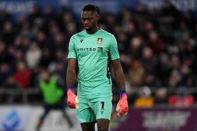 191225 - Swansea City v Wrexham - Sky Bet Championship - Dejected Arthur Okonkwo of Wrexham