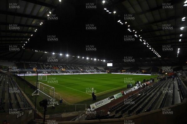 191225 - Swansea City v Wrexham - Sky Bet Championship - A general view of the Swanseacom stadium ahead of the match