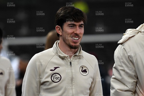 191225 - Swansea City v Wrexham - Sky Bet Championship - Josh Key of Swansea arrives at the stadium