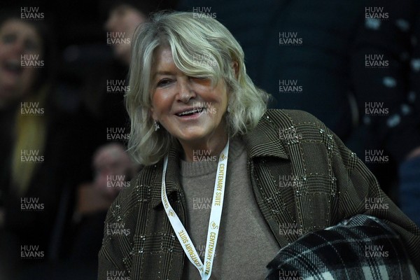191225 - Swansea City v Wrexham - Sky Bet Championship - Swansea City Shareholder Martha Stewart in attendance 