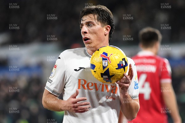 191225 - Swansea City v Wrexham - Sky Bet Championship - Goncalo Franco of Swansea City