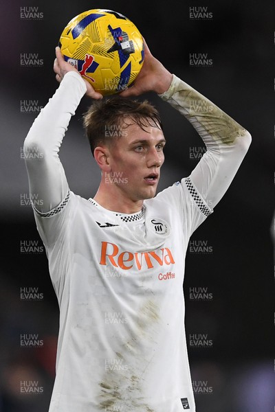 191225 - Swansea City v Wrexham - Sky Bet Championship - Ethan Galbraith of Swansea City