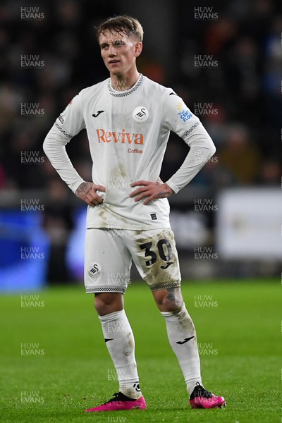 191225 - Swansea City v Wrexham - Sky Bet Championship - Ethan Galbraith of Swansea City