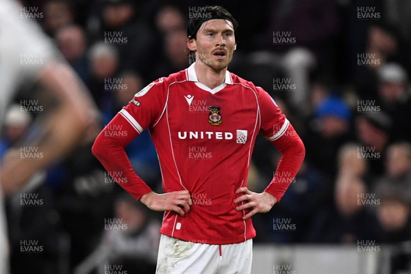 191225 - Swansea City v Wrexham - Sky Bet Championship - Dejected Kieffer Moore of Wrexham at full time