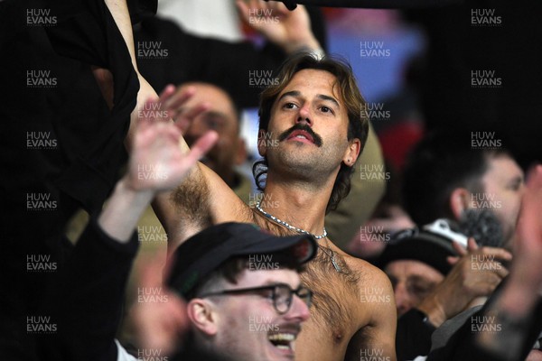 191225 - Swansea City v Wrexham - Sky Bet Championship - Swansea fans after Adam Idah of Swansea City scores the winning goal