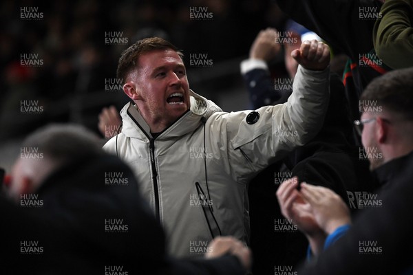 191225 - Swansea City v Wrexham - Sky Bet Championship - Swansea fans at full time
