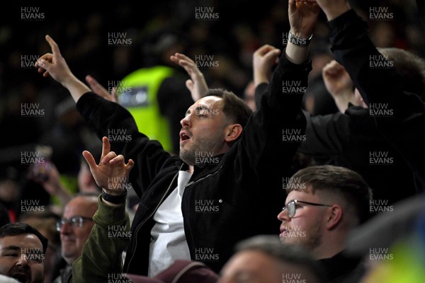 191225 - Swansea City v Wrexham - Sky Bet Championship - Swansea fans at full time