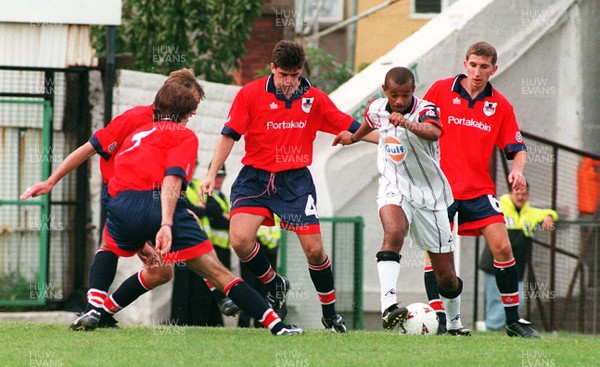 160995 - Swansea City v York City - Kwame Ampedu of Swansea gets around the York defence