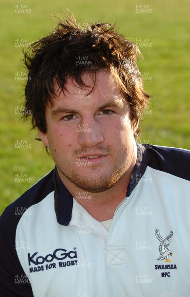 29.08.06 - Library Pic - Swansea RFC Squad 2006/7 - Jamie Richards 