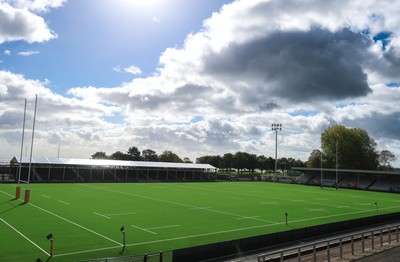 101026 Swansea RFC v Ebbw Vale, Super Rugbi Cymru - A general view of the re-dveloped St Helen”s ground ahead of the first match to be played there Construction work is continuing on the site