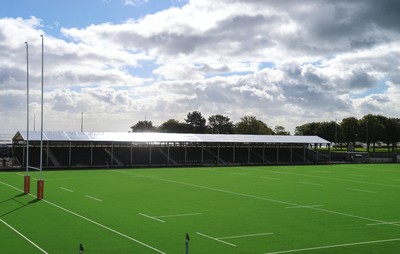 101026 Swansea RFC v Ebbw Vale, Super Rugbi Cymru - A general view of the re-dveloped St Helen”s ground ahead of the first match to be played there Construction work is continuing on the site