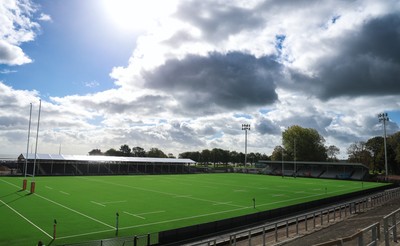 101026 Swansea RFC v Ebbw Vale, Super Rugbi Cymru - A general view of the re-dveloped St Helen”s ground ahead of the first match to be played there Construction work is continuing on the site