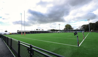 101026 Swansea RFC v Ebbw Vale, Super Rugbi Cymru - A general view of the re-dveloped St Helen”s ground ahead of the first match to be played there Construction work is continuing on the site