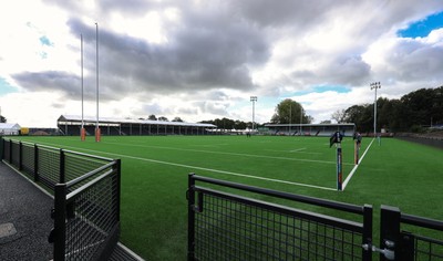 101026 Swansea RFC v Ebbw Vale, Super Rugbi Cymru - A general view of the re-dveloped St Helen”s ground ahead of the first match to be played there Construction work is continuing on the site