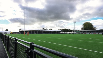 101026 Swansea RFC v Ebbw Vale, Super Rugbi Cymru - A general view of the re-dveloped St Helen”s ground ahead of the first match to be played there Construction work is continuing on the site