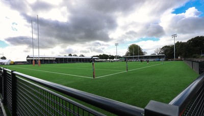 101026 Swansea RFC v Ebbw Vale, Super Rugbi Cymru - A general view of the re-dveloped St Helen”s ground ahead of the first match to be played there Construction work is continuing on the site
