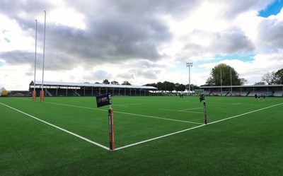 101026 Swansea RFC v Ebbw Vale, Super Rugbi Cymru - A general view of the re-dveloped St Helen”s ground ahead of the first match to be played there Construction work is continuing on the site