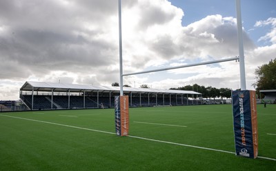 101026 Swansea RFC v Ebbw Vale, Super Rugbi Cymru - A general view of the re-dveloped St Helen”s ground ahead of the first match to be played there Construction work is continuing on the site