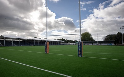 101026 Swansea RFC v Ebbw Vale, Super Rugbi Cymru - A general view of the re-dveloped St Helen”s ground ahead of the first match to be played there Construction work is continuing on the site