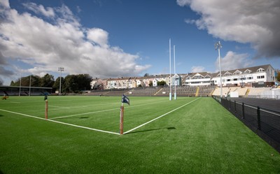 101026 Swansea RFC v Ebbw Vale, Super Rugbi Cymru - A general view of the re-dveloped St Helen”s ground ahead of the first match to be played there Construction work is continuing on the site