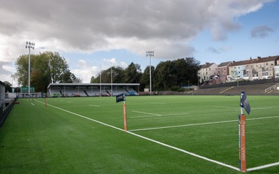 101026 Swansea RFC v Ebbw Vale, Super Rugbi Cymru - A general view of the re-dveloped St Helen”s ground ahead of the first match to be played there Construction work is continuing on the site