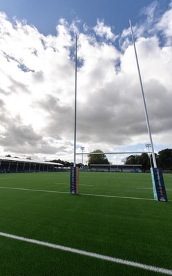 101026 Swansea RFC v Ebbw Vale, Super Rugbi Cymru - A general view of the re-dveloped St Helen”s ground ahead of the first match to be played there Construction work is continuing on the site